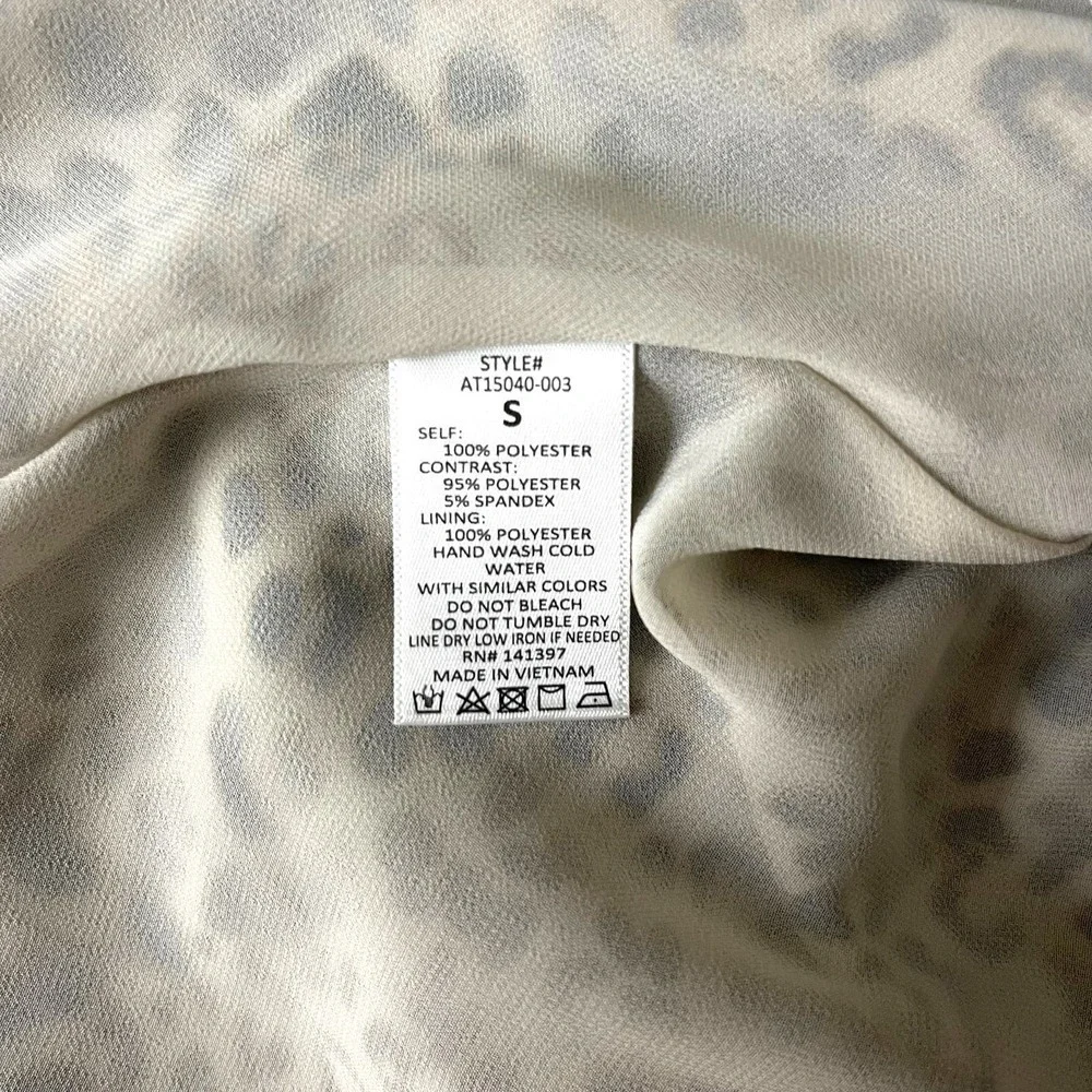 ASTR Bodysuit Womens Small Cheetah Leopard Animal Sexy Feminine Mob Wife - Picture 13 of 14